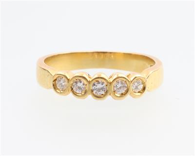 Brillant Ring zus. ca. 0,20 ct - Jewellery and watches