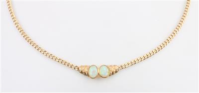 Opal Diamant Collier - Klenoty a Hodinky