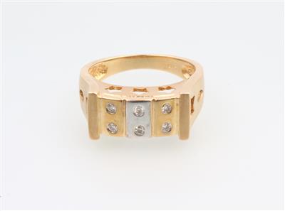 Brillant Ring zus. 0,08 ct - Jewellery and watches