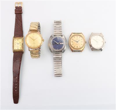 5 Armbanduhrern - Schmuck und Uhren