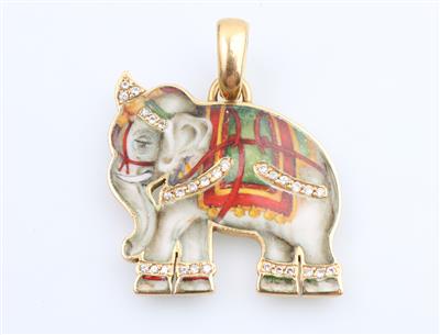 Brillant Anhänger Elefant - Jewellery and watches