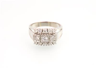 Brillantring zus. ca. 0,65 ct - Klenoty a Hodinky