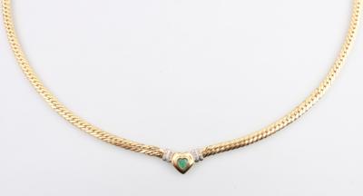 Diamant Smaragd Collier - Klenoty a Hodinky