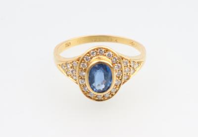 Brillant Saphir Ring - Klenoty a Hodinky