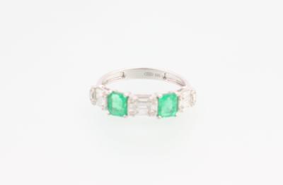 Diamant Smaragd Ring - Weihnachtsauktion "Juwelen und Schmuck"