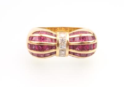 Rubin Diamant Ring - Schmuck und Uhren
