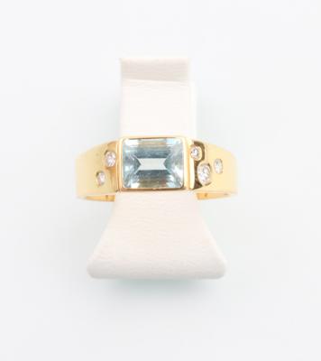 Aquamarin Brillant Ring - Jewellery and watches