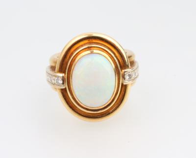Brillant Opal Ring - Schmuck und Uhren