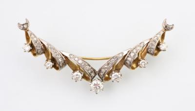 Brillant Diamant Brosche - Vánoční aukce "Náramkové a kapesní hodinky