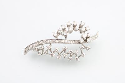 Brillant Diamant Brosche - Weihnachtsauktion "Juwelen und Schmuck"