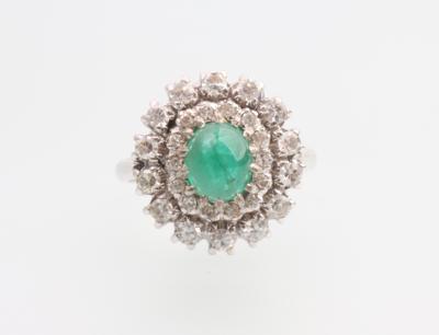 Diamant Smaragd Ring - Asta di Natale "Orologi da polso e da tasca