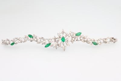 Smaragd Diamant Armband - Vánoční aukce "Náramkové a kapesní hodinky
