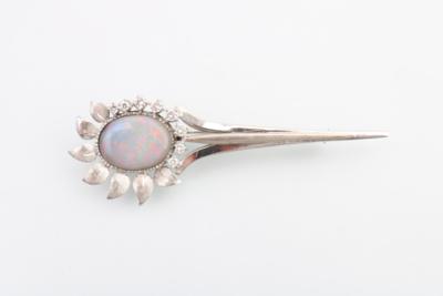 Brillant Opal Brosche - Schmuck und Uhren