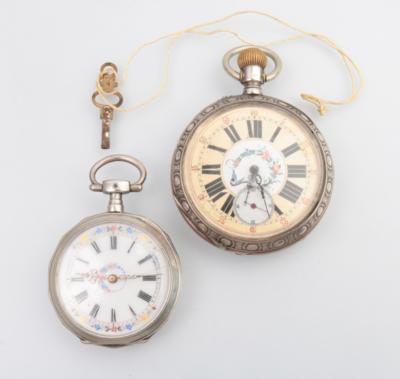 Zwei Bauerntaschenuhren - Jewellery and watches
