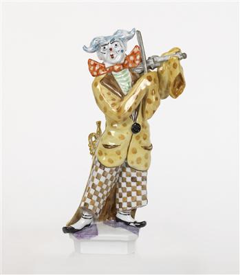 Clown mit Geige - Kunst, Antiquitäten und Schmuck