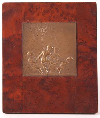 Stehbilderrahmen mit Bronzeplakette - Kunst, Antiquitäten und Schmuck