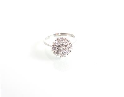 Brillantdamenring zus. ca. 0,85 ct - Online Auktion Kunst, Antiquitäten und Schmuck