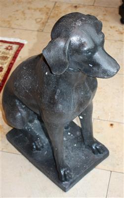 Gartenfigur "Sitzender Hund" - Antiques, art and jewellery