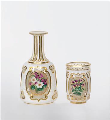 Biedermeier-Stulpflasche um 1830 - Online Auktion Kunst, Antiquitäten und Schmuck