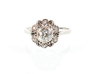 Brillant Diamant Ring zus. ca.0,55 ct - Umění a starožitnosti