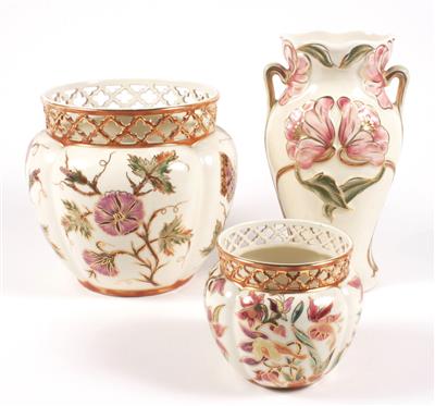 2 Blumenübertöpfe/Vase - Arte, antiquariato e gioielli