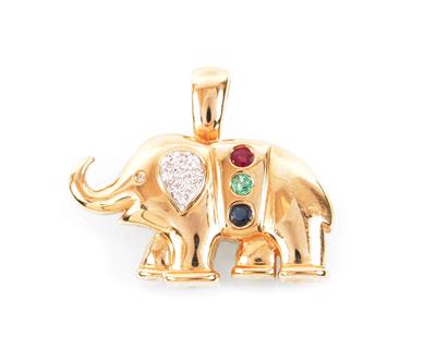 Elefantanhänger - Antiques, art and jewellery