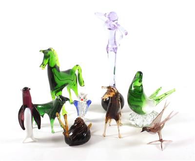 9 Glasfiguren - Art up to 300€