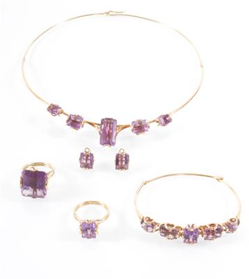 Amethyst-Schmuckgarnitur - Kunst, Antiquitäten und Schmuck