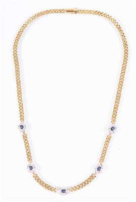 Brillantcollier zus. ca. 0,80 ct - Umění, starožitnosti, šperky