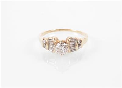 Brillant/Diamant Damenring zusammen ca. 0,70 ct - Antiques, art and jewellery