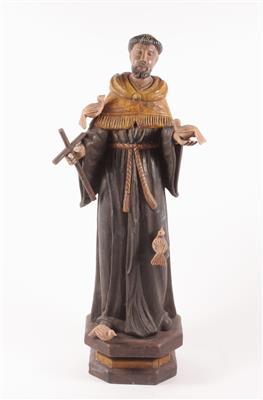 Heiligenfigur "Franz von Assisi" - Antiques, art and jewellery