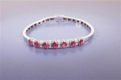 Brillanten-Rubin Armband - Umění, starožitnosti, šperky