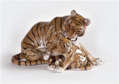 Tiger mit Nachwuchs - Antiques, art and jewellery