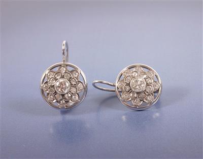 Altschliffbrillant/Diamant Ohrgehänge zus. ca. 1,5 ct - Antiques, art and jewellery