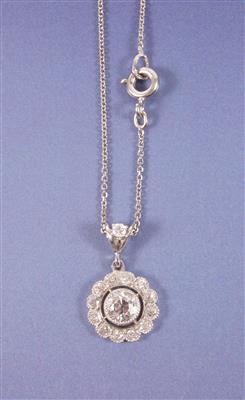 Brillantanhänger an Halskette - Schmuck, Kunst und Antiquitäten