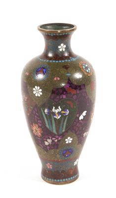 Cloisonne-Vase 1. Hälfte 20. Jahrhundert - Kunst und Antiquitäten bis 500,-