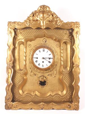 Spätbiedermeier Rahmenuhr um 1840/50 - Kunst und Antiquitäten