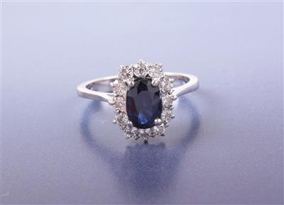 Brillant/Saphir Ring - Schmuck Auktion Schwerpunkt Farbsteine