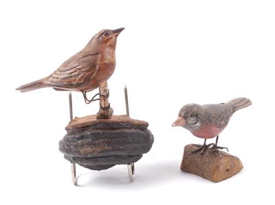 2 Vogelfiguren - Kunst und Antiquitäten