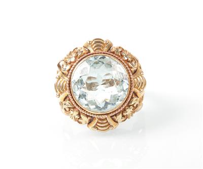 Aquamarin-Ring - Jewellery, antiques and art