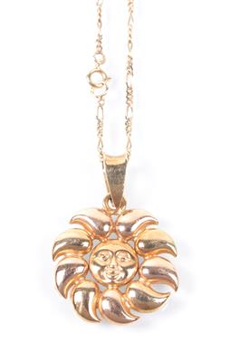 Anhänger"Sonne"an Halskette - Schmuck Kunst Antiquitäten