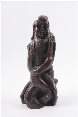 Bronzeskulptur "Liebende" - Jewellery, antiques and art