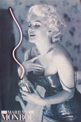 Leuchtreklame mit Marylin Monroe "Chanel Nr. 5" - Klenoty, umění a starožitnosti