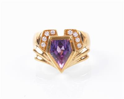 Brillantring zus. ca. 0,15 ct - Uhren & Schmuck