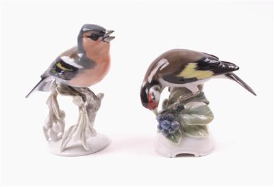Zwei Vogelfiguren - Gioielli, arte e antiquariato