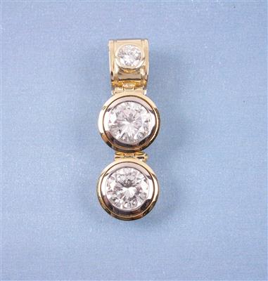 Brillantanhänger zus. ca. 2,70 ct - Schmuck, Kunst & Antiquitäten