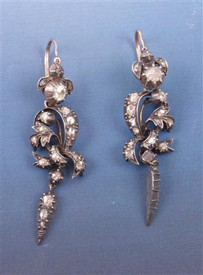 Diamant-Ohrgehänge zusammen ca. 1,20 ct - Schmuck, Kunst & Antiquitäten