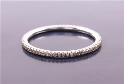 Diamantmemoryring zus. ca. 0.30 ct - Gioielli, arte e antiquariato