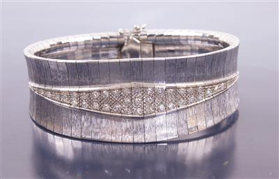 Diamant-Armkette zus.0,90 ct - Watches and jewellery