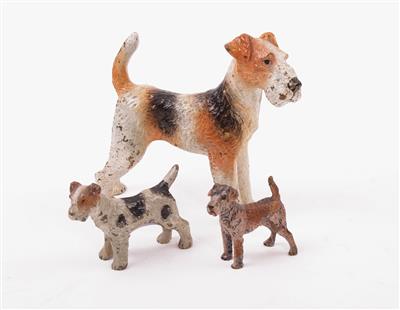 3 Hundefiguren "Schnauzer" - Schmuck, Kunst & Antiquitäten